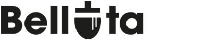 Logotip negre amb la paraula "Bellota" estilitzada